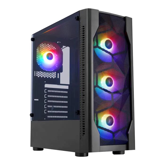 Корпус 1stPlayer D4-BK-4F1