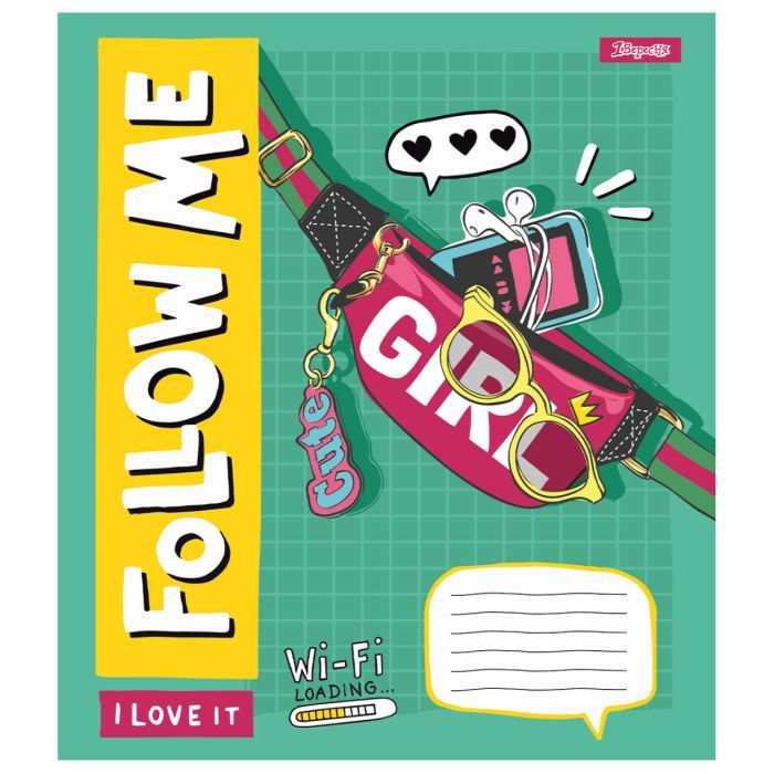 Зошит 1 вересня Follow me А5 12 аркушів коса лінія (767203) зображення 5