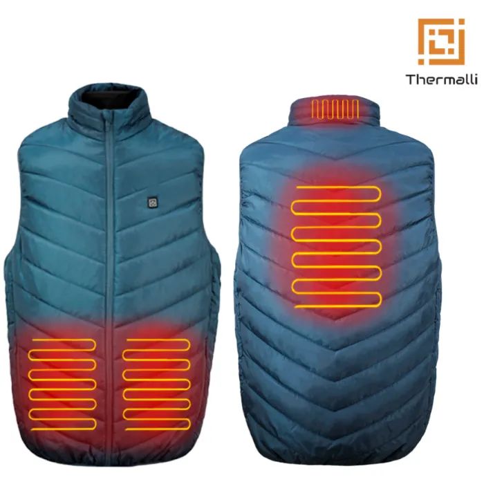 Жилет с подогревом Thermalli Val Cenis синій XL (10100105-44XL) изображение 3