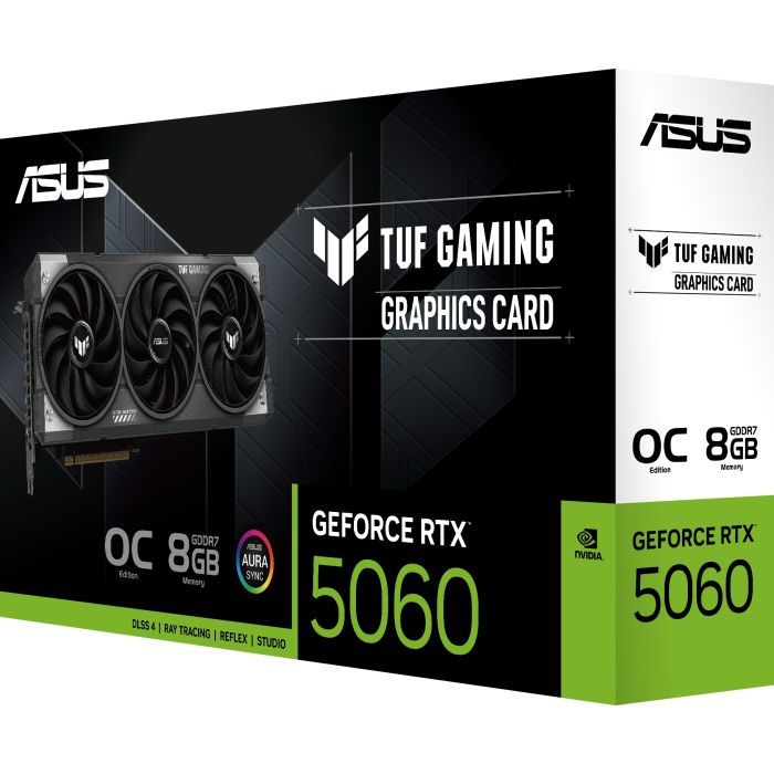 Відеокарта ASUS GeForce RTX5060 8Gb TUF GAMING OC (TUF-RTX5060-O8G-GAMING) зображення 9