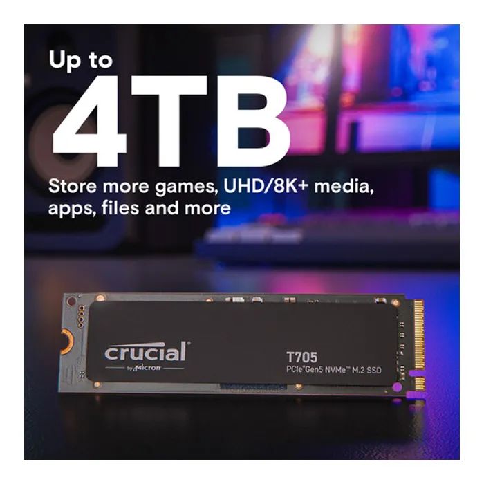 Накопитель SSD M.2 2280 1TB T705 Micron (CT1000T705SSD3) изображение 3