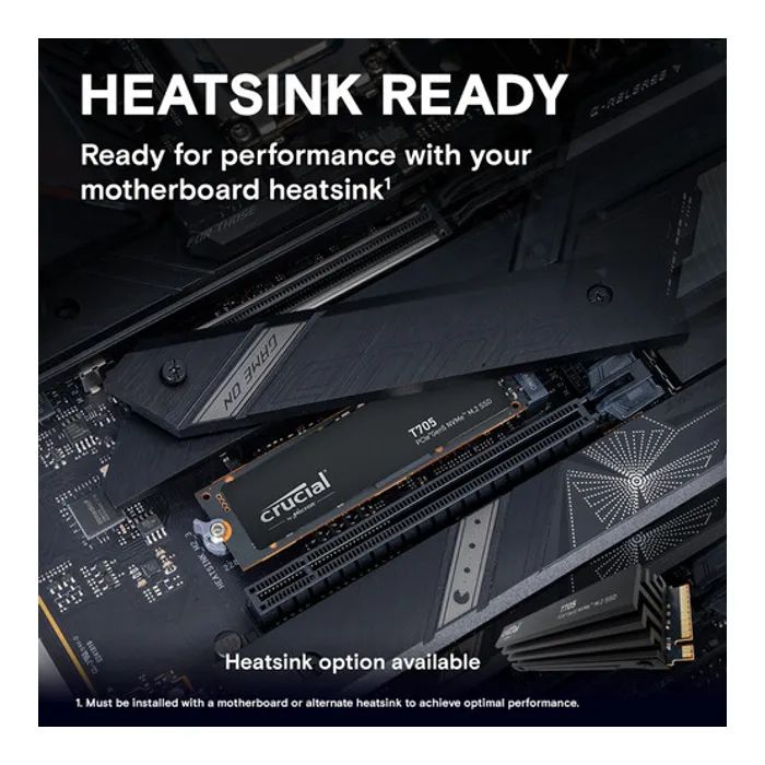 Накопитель SSD M.2 2280 1TB T705 Micron (CT1000T705SSD3) изображение 4