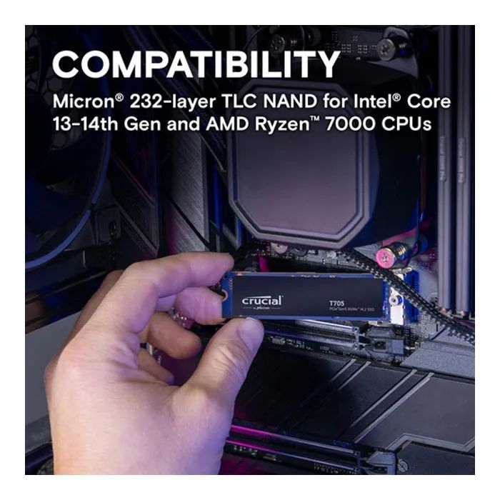Накопитель SSD M.2 2280 1TB T705 Micron (CT1000T705SSD3) изображение 5