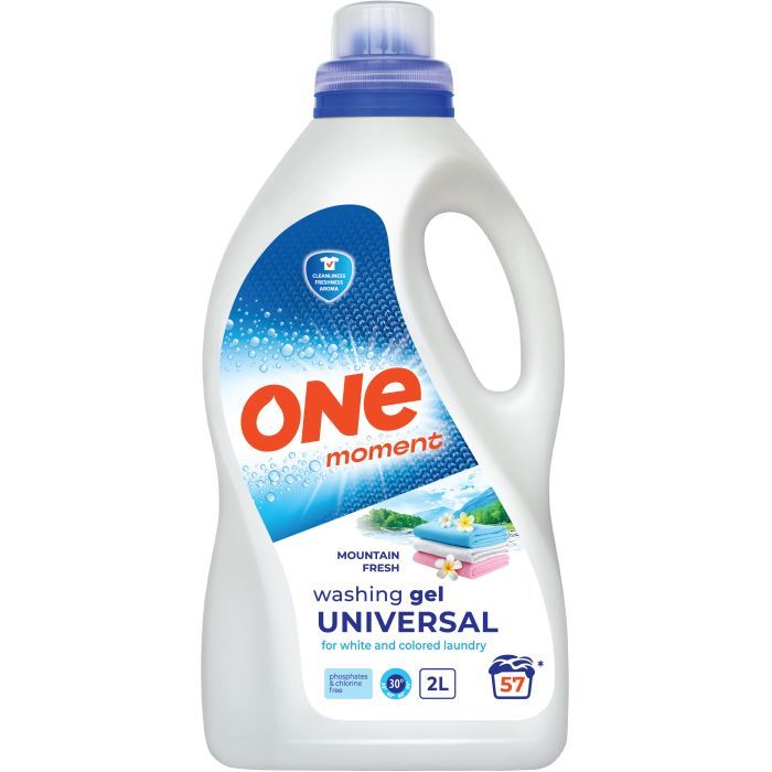 Гель для стирки One Moment Universal Mountain Fresh 2 л (4820096036853)