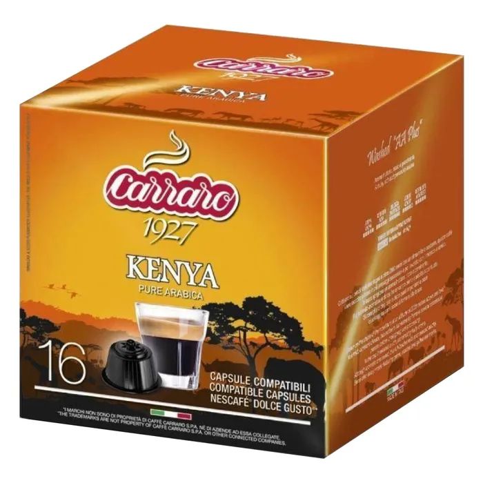 Кофе Carraro Kenya Dolce Gusto в капсулах 16х7 г (8000604900883)