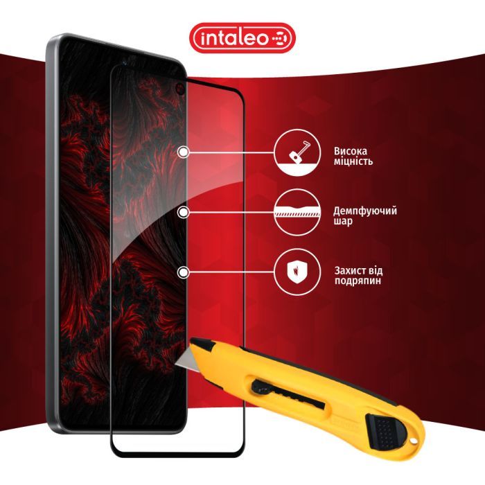 Скло захисне Intaleo Full Glue Xiaomi 12 Lite Black (1283126559389) зображення 5