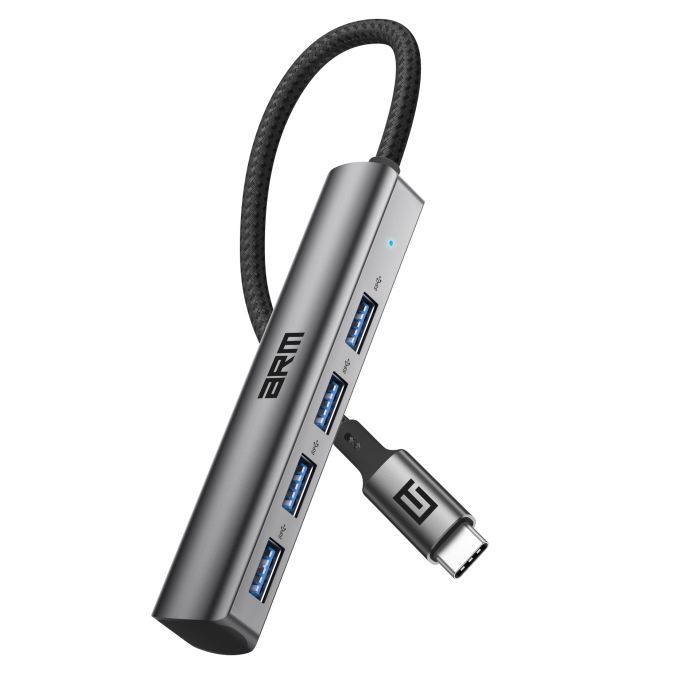 Концентратор Armorstandart USB-C to 4USB Grey (ARM69364) зображення 2