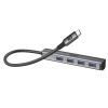 Концентратор Armorstandart USB-C to 4USB Grey (ARM69364) зображення 3