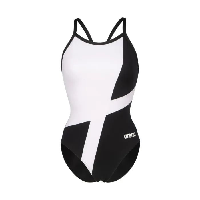 Купальник Arena Diamond Swimsuit Lightdrop Bac 007757-510 чорний, білий 42 (3468337387800) зображення 6