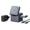 Зарядное устройство Anker MagGo Wireless Charging Station 15W 3-in-1 Cube Black (Y1811G11)