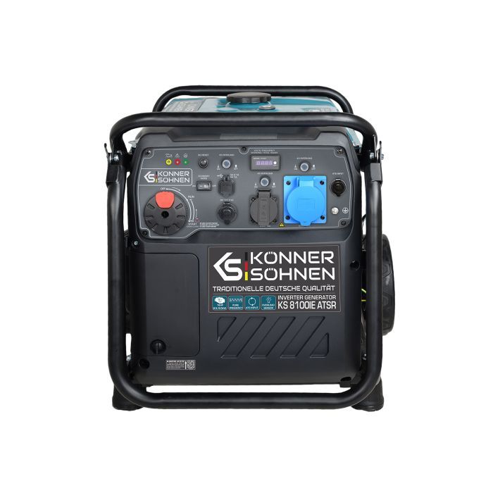 Генератор Konner&Sohnen инверторный KS 8100iE ATSR, 230В, 8.5kW, АВР(ATS), электростартер, 68кг (KS8100IEATSR) изображение 3