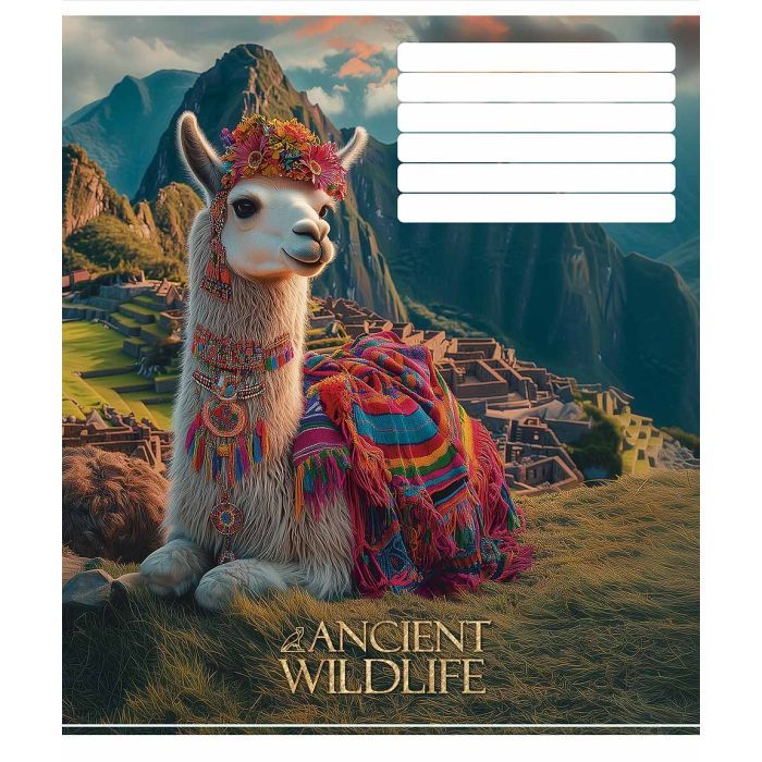 Тетрадь Школярик Ancient wildlife 18 листов линия (018-3547L) изображение 3