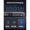 Батарея универсальная Ugreen 20000mAh 100W PD, QC, USB-A, 2xUSB-С Grey (PB720) (25188) изображение 8