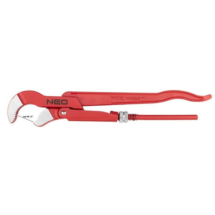 Ключ Neo Tools трубный, 45°, рабочий диапазон 0-26мм, 330мм (02-420) изображение 4