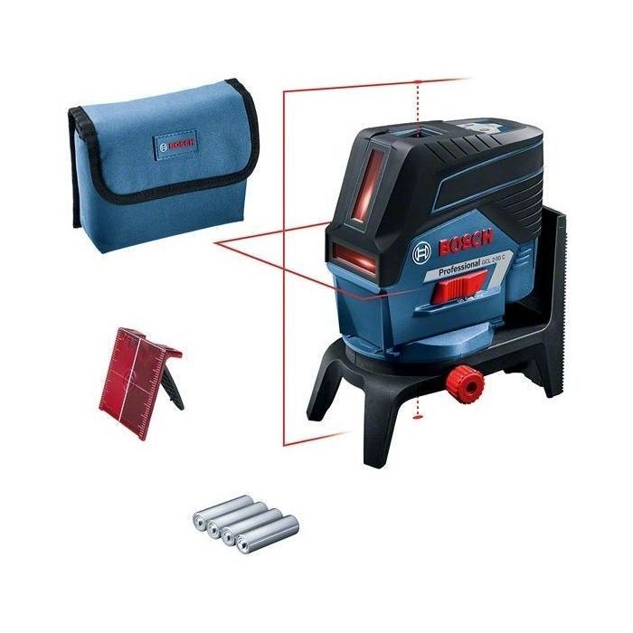 Лазерный нивелир Bosch Professional GCL2-50C+RM2 до 20м, ±0.3мм/м, 4AAx1.5В, IP54, чехол (0.601.066.G00)