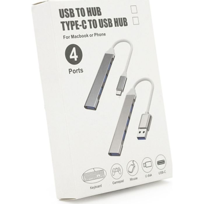 Концентратор Voltronic USB-C 4xUSB 3.0 0.1m black (YT-TC3H4-B) изображение 3