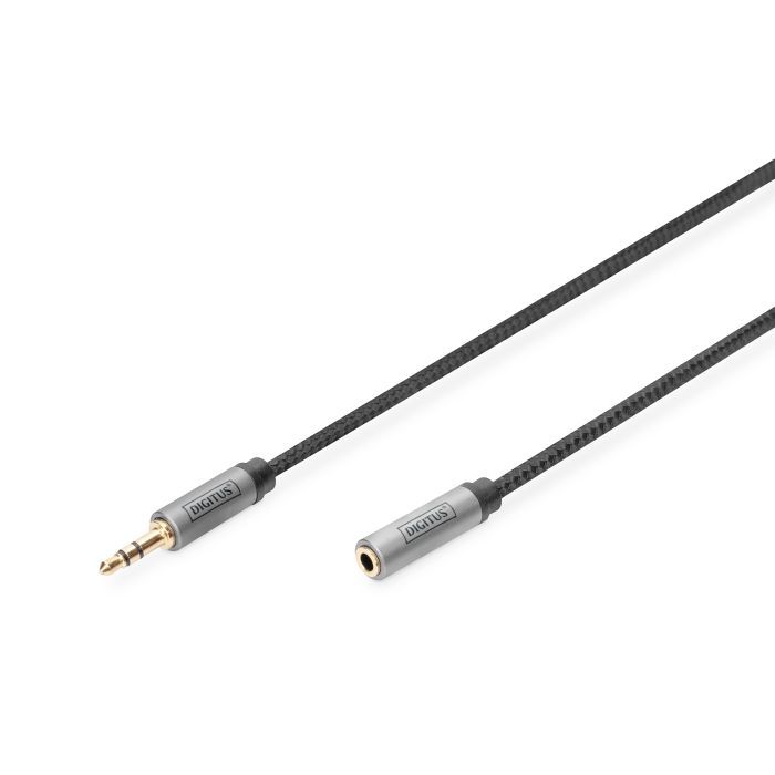 Кабель мультимедійний 3.5mm M to 3.5mm F 3.0m Digitus (DB-510210-030-S)