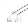 Кабель мультимедійний 3.5mm M to 3.5mm F 3.0m Digitus (DB-510210-030-S) зображення 3