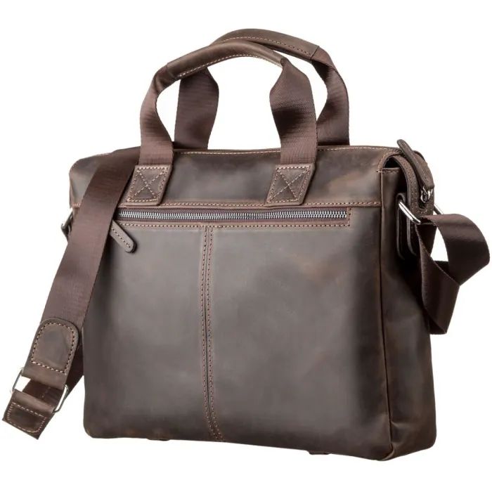 Сумка Shvigel Шкіряна Коричнева (11108) зображення 2