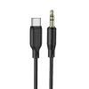 Кабель мультимедійний USB-C to 3.5mm M 1.0m silicone black BOROFONE (6941991101069) зображення 2
