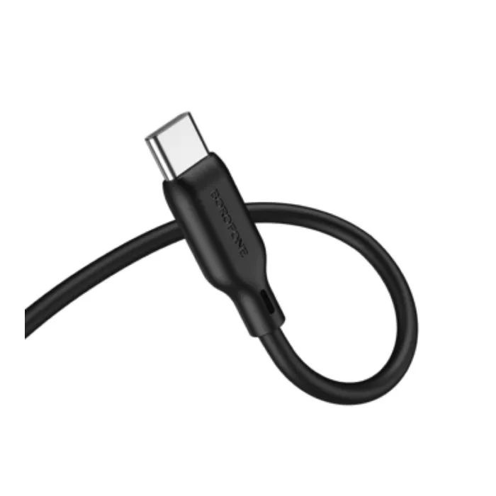 Кабель мультимедійний USB-C to 3.5mm M 1.0m silicone black BOROFONE (6941991101069) зображення 3