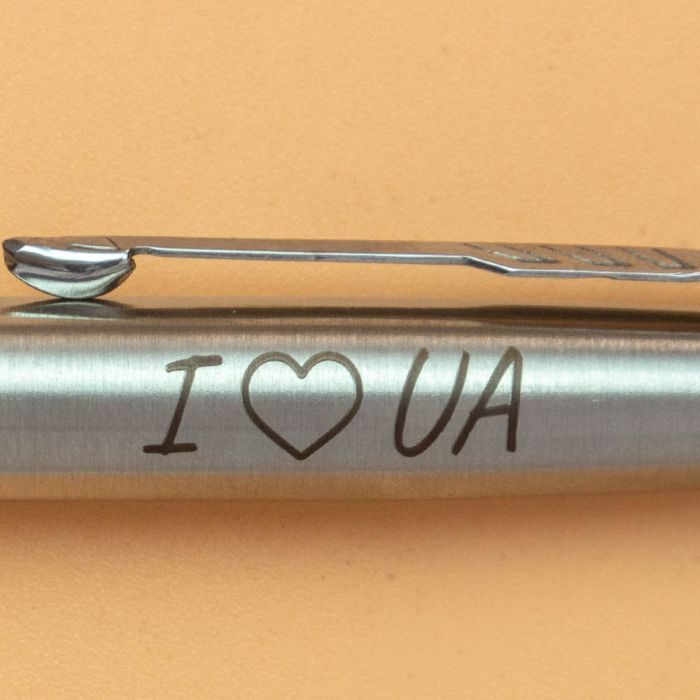 Ручка шариковая Parker JOTTER 17 UKRAINE SS CT BP I Love UA (16132_T207b) изображение 2