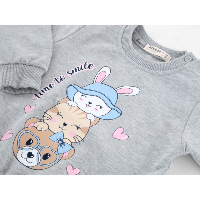 Спортивний костюм дитячий Breeze TIME TO SMILE (20888-110G-gray) зображення 6