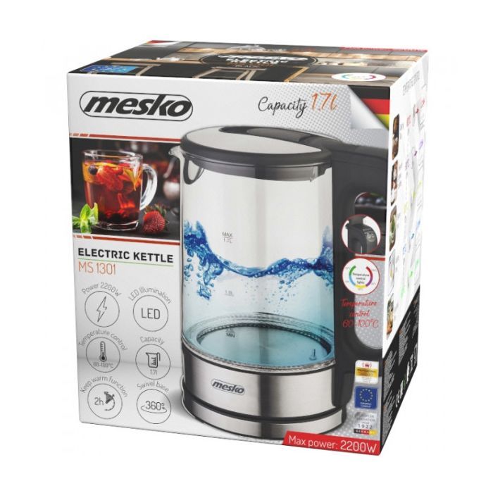 Електрочайник Mesko MS 1301 black зображення 7