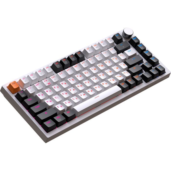 Клавіатура GamePro Asgard Valhalla MK160W Pro 75 RGB Wireless/Bluetooth/USB White (MK160W Pro) зображення 3