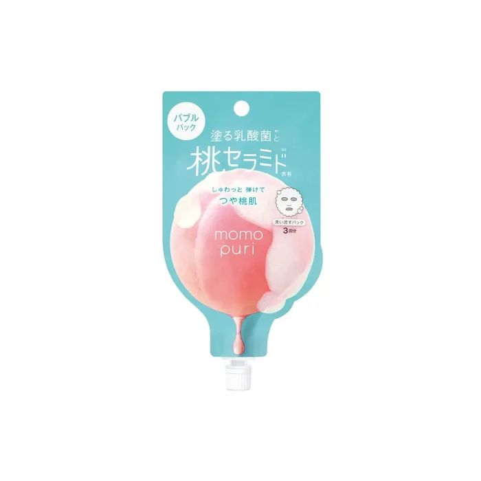 Маска для обличчя BCL Momo Puri Peach Fresh Bubble Rinse Mask 20 мл (4515061089681)
