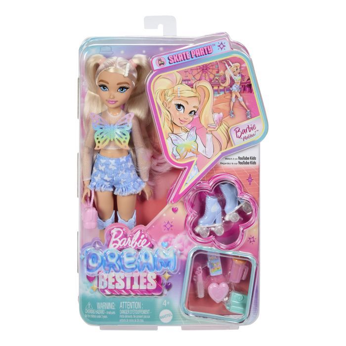 Кукла Barbie Dream besties Малибу на роликах (JFX96) изображение 6