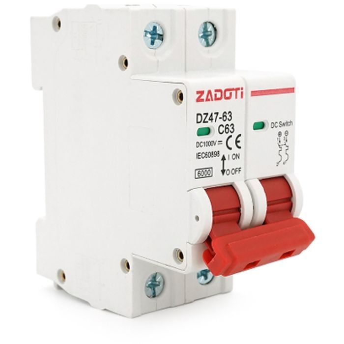 Автоматический выключатель ZADOTI DZ47-63C63