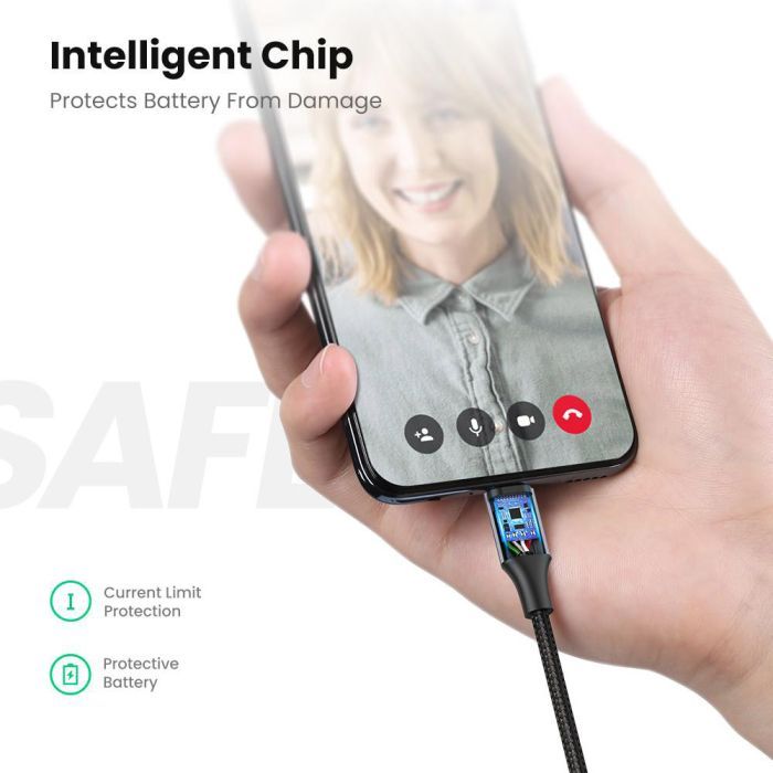 Дата кабель USB 2.0 AM to Micro 5P 1.5m 2A US290 white Ugreen (60152) изображение 5