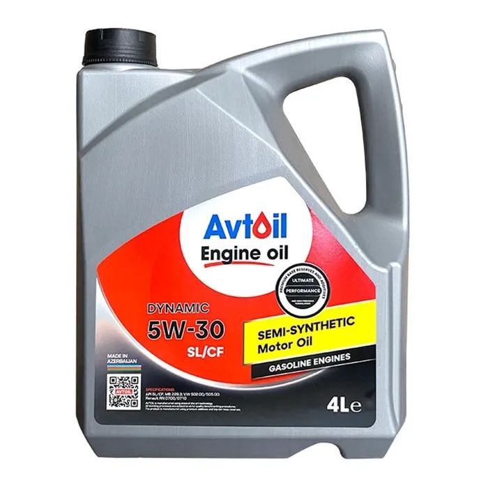 Моторна олива AVTOIL Engine oil DYNAMIC 5W30 4л (AV197092)