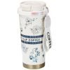 Термокружка Merlion TermCoffee 500 мл з трубочкою, біла з сірим (TermCoffee-500WG)