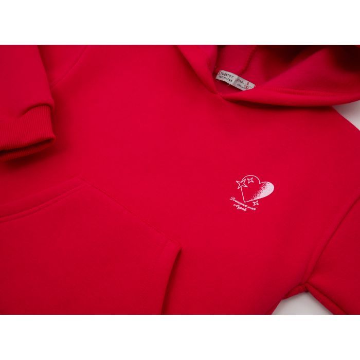 Кофта детская Toontoy худи флисовая (24907-104G-fuchsia) изображение 3