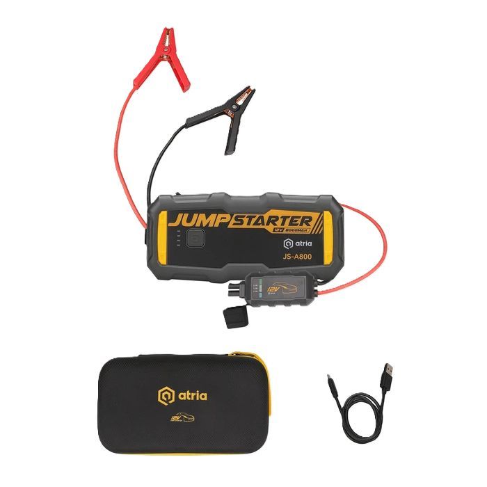 Пуско зарядное устройство Atria 8000mAh 800A QC18W LED фонарик (JS-A800) изображение 5