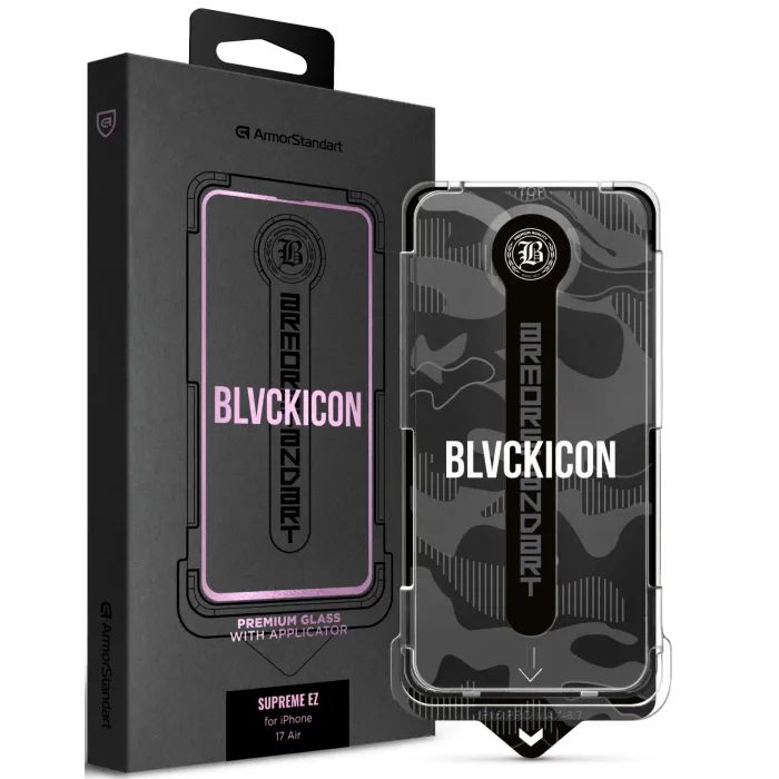 Стекло защитное Armorstandart Icon Supreme EZ iPhone 17 Air Black (ARM86409)