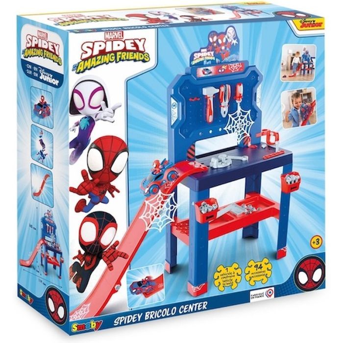 Ігровий набір Smoby Спіді. Майстерня з машинкою, 94 аксесуари (7600360742)