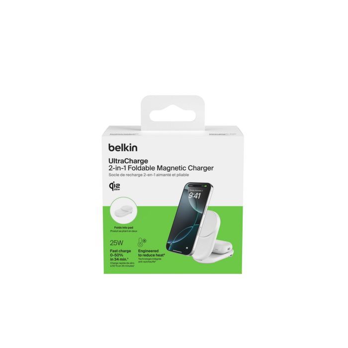 Зарядное устройство Belkin UltraCharge Wireless 2-in-1 25W white (WIZ039KQWH) изображение 13