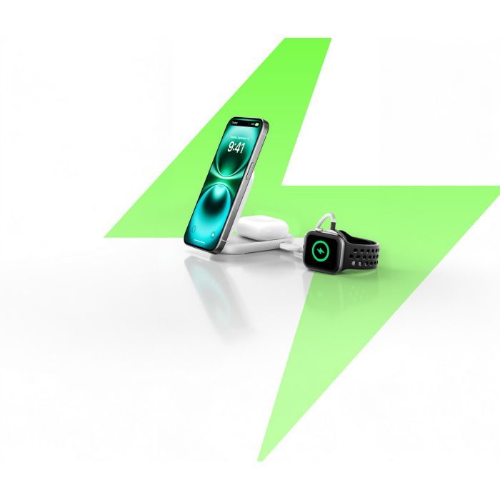 Зарядное устройство Belkin UltraCharge Wireless 2-in-1 25W white (WIZ039KQWH) изображение 8