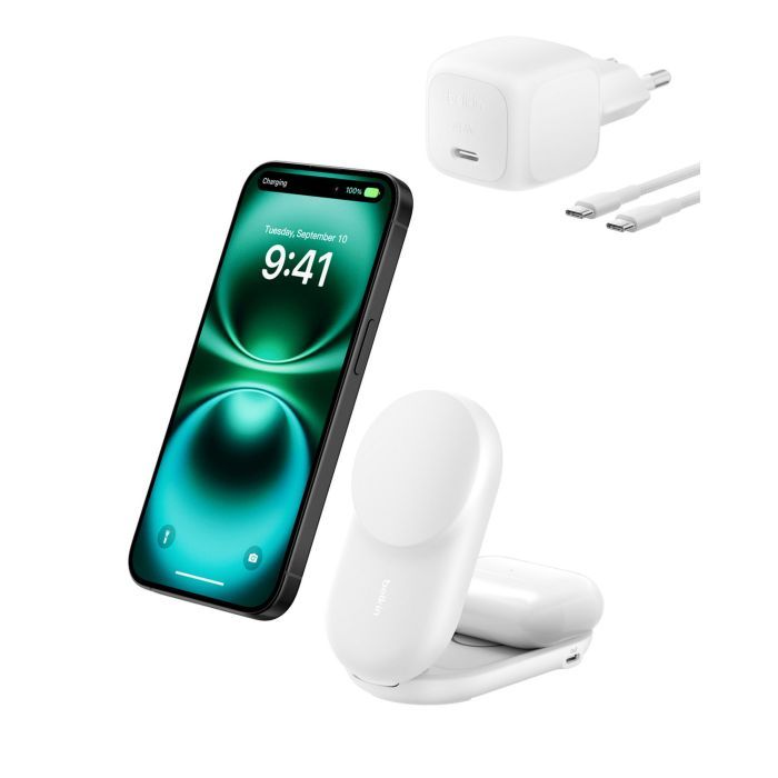 Зарядное устройство Belkin UltraCharge Wireless 2-in-1 25W white (WIZ039KQWH) изображение 8
