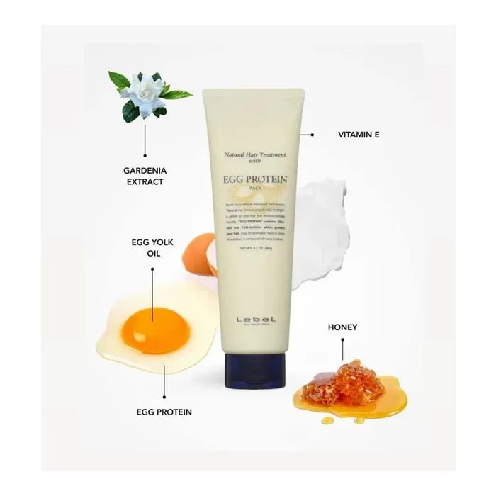 Маска для волос Lebel Egg Protein Hair Mask 140 мл (4952195621446) изображение 2