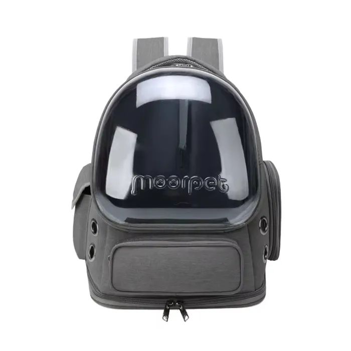 Переноска для тварин Lapka 42х34х27 см сіра (LPK-02) зображення 2