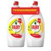 Средство для ручного мытья посуды Fairy Лимон 2 x 900 мл (8006530211857)