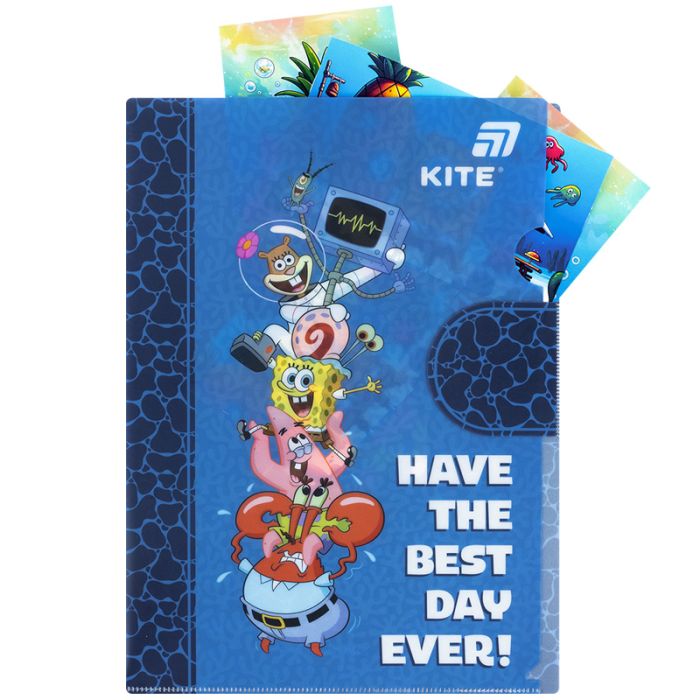 Папка – уголок Kite с клапаном A4 SpongeBob SquarePants (SB25-248) изображение 4