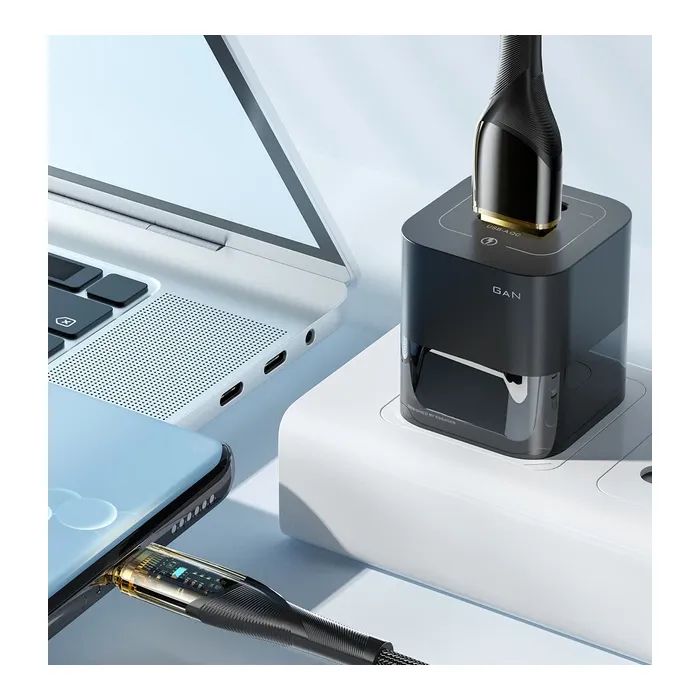 Дата кабель USB 2.0 AM to USB-C 1.0m 7A black Essager (EXCT-XJ01-P) зображення 6