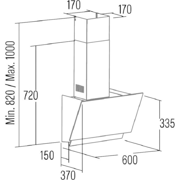 Витяжка кухонна Cata JUNO 6000 GBK (02027700) зображення 2