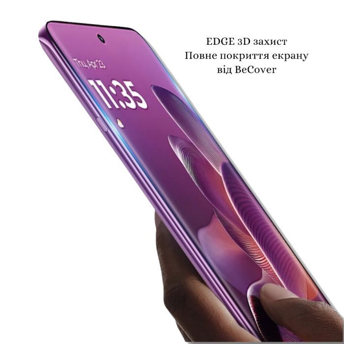 Скло захисне BeCover EDGE Motorola Edge 60 Pro Black (714771) зображення 4