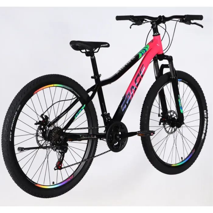 Велосипед Space 26" AURORA DD FR рама-13" ST 2026 біло-рожевий (OPS-SP-26-095) зображення 3